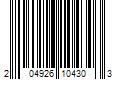 Barcode Image for UPC code 204926104303