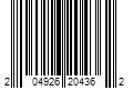 Barcode Image for UPC code 204926204362