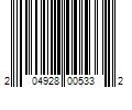 Barcode Image for UPC code 204928005332