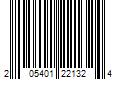 Barcode Image for UPC code 205401221324