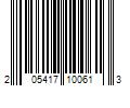 Barcode Image for UPC code 205417100613