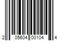 Barcode Image for UPC code 205604001044