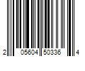 Barcode Image for UPC code 205604503364