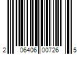 Barcode Image for UPC code 206406007265