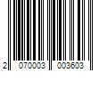 Barcode Image for UPC code 2070003003603