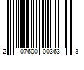 Barcode Image for UPC code 207600003633