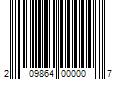 Barcode Image for UPC code 209864000007