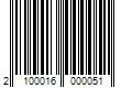 Barcode Image for UPC code 2100016000051