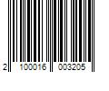 Barcode Image for UPC code 2100016003205