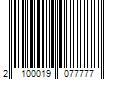 Barcode Image for UPC code 2100019077777