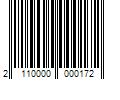 Barcode Image for UPC code 2110000000172