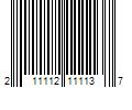 Barcode Image for UPC code 211112111137