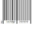 Barcode Image for UPC code 2117757777777