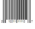 Barcode Image for UPC code 212211111127