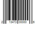 Barcode Image for UPC code 213473000006