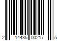 Barcode Image for UPC code 214435002175