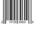 Barcode Image for UPC code 214725306006