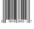 Barcode Image for UPC code 216016384007