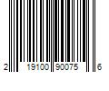 Barcode Image for UPC code 219100900756