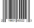 Barcode Image for UPC code 219601600223