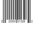 Barcode Image for UPC code 220000013262