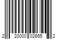 Barcode Image for UPC code 220000026552