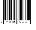 Barcode Image for UPC code 2200001504349