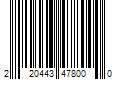 Barcode Image for UPC code 220443478000