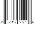 Barcode Image for UPC code 221112777776