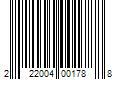 Barcode Image for UPC code 222004001788