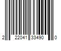 Barcode Image for UPC code 222041334900