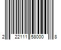 Barcode Image for UPC code 222111580008