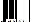 Barcode Image for UPC code 222112877787