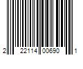 Barcode Image for UPC code 222114006901