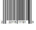 Barcode Image for UPC code 222115111819