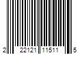 Barcode Image for UPC code 222121115115