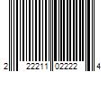 Barcode Image for UPC code 222211022224