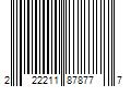 Barcode Image for UPC code 222211878777