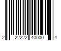 Barcode Image for UPC code 222222400004