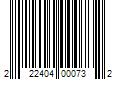 Barcode Image for UPC code 222404000732