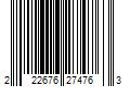 Barcode Image for UPC code 222676274763