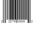 Barcode Image for UPC code 222776000002