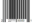 Barcode Image for UPC code 222777000001