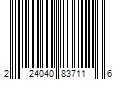 Barcode Image for UPC code 224040837116