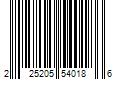 Barcode Image for UPC code 225205540186