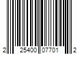 Barcode Image for UPC code 225400077012