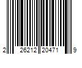 Barcode Image for UPC code 226212204719