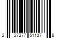 Barcode Image for UPC code 227277511378