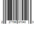 Barcode Image for UPC code 227799870403