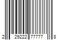 Barcode Image for UPC code 229222777778